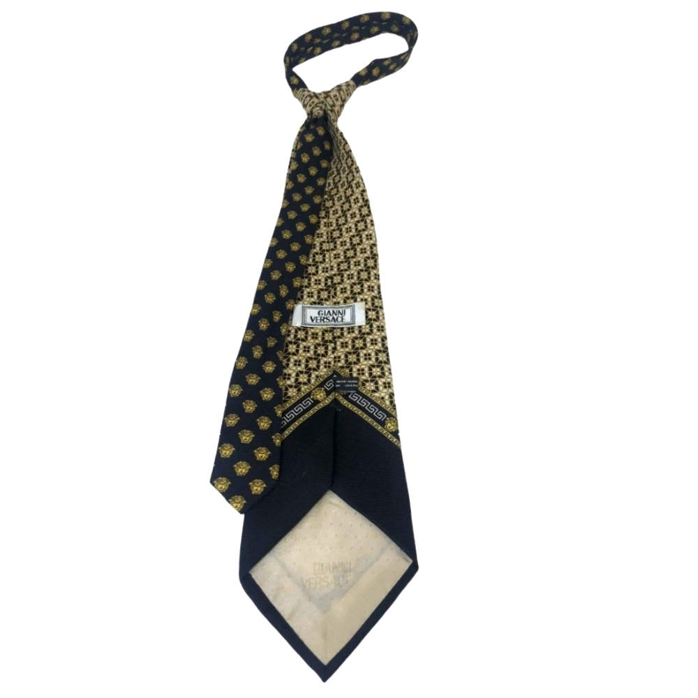 EUC Gianni VERSACE 100% Silk Medusa tie, COA - Picture 3 of 6